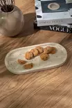Keittiötarvikkeet: 100% Travertiini Marmori Tarjotinsetti (2 kpl) - Beige, Koko: Iso 30x15x2 cm, Keskikoko 25x12x2 cm - Lautaset - 8684283056132 - 4