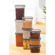 Keittiötarvikkeet: 9-osainen Säilytyslaatikko Setti, Anthracite, 100% Muovi, 800ml/1150ml/1500ml, Konepesun Kestävä - Eväsrasiat ja ruoansäilytysastiat - 8683742868842 - 1