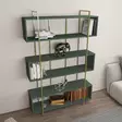 Kirjahylly - Vihreä Kulta, 100% Melamiinipinnoitettu Lastulevy, 18 mm, 120x180x29,6 cm, Yksi Paketti, Tyylikäs ja Kestävä - Kirjahyllyt - 8683743958962 - 3