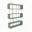 Kirjahylly - Vihreä Kulta, 100% Melamiinipinnoitettu Lastulevy, 18 mm, 120x180x29,6 cm, Yksi Paketti, Tyylikäs ja Kestävä - Kirjahyllyt - 8683743958962 - 5