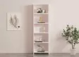 Kirjahylly, valkoinen, 160 cm x 50 cm x 19,6 cm, kestävä, tilava, seinäkiinnitettävä - Kirjahyllyt - 8681875449402 - 3