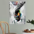Koristeellinen Karkaistu Lasi Maalaus 70x100 cm - Monivärinen Seinäkoriste, 100% Karkaistu Lasi, 4 mm Paksuus - Taulut ja kehykset - 8684282138532 - 3