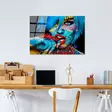 Koristeellinen karkaistu lasimaalaus, monivärinen, 70 x 100 cm, kestävä, helppo asentaa - Taulut ja kehykset - 8684282137672 - 3