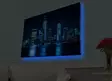 Koristeellinen LED-valaistu Suede-kangastaulu 45x70 cm - Monivärinen Seinäkoriste Puukehyksellä - Taulut ja kehykset - 8681875891232 - 2