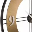 Koristeellinen Metallinen Seinäkello - Kulta/Musta - 62x62 cm - Hiljainen Liike - 70% Teräs, 30% MDF - Seinäkellot - 8684283520022 - 4