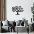 Koristeellinen Metallinen Seinäkoriste, Musta, 100% Metalli, 1,2 mm Paksuus, 69 x 52 cm, Tyylikäs ja Kestävä - Koristeet, koriste-esineet - 8682870865402 - 4