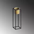 Koristeellinen Musta Kulta Metalli Ruukku - 15x50 cm - Tyylikäs Sisustuselementti - Ei Asennusta Tarvitaan - Kukka-amppelit ja maljakot - 8684282462422 - 5