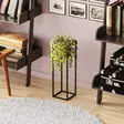 Koristeellinen Musta Kulta Metalli Ruukku - 15x50 cm - Tyylikäs Sisustuselementti - Ei Asennusta Tarvitaan - Kukka-amppelit ja maljakot - 8684282462422 - 3