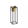 Koristeellinen Musta Kulta Metalli Ruukku - 15x50 cm - Tyylikäs Sisustuselementti - Ei Asennusta Tarvitaan - Kukka-amppelit ja maljakot - 8684282462422 - 1