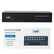 Kytkin PNI SW08 8 portilla 10/100Mbps metallikotelo - PNI tuotteet - 5949066535222 - 2