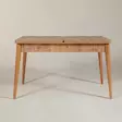 Laajennettava Ruokapöytä, Atlantic Pine, 100% Melamiinipinnoitettu, 18mm, Sarvipuujalat, Koko 130/165x77x80 cm - Keittiö- ja ruokailuhuonekalut - 8681875791112 - 2