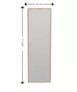 Lattiapeili 100% MDF, Luonnollinen Väri, Ekologinen Flotal-E, 50x160x2,2 cm, Seinään Kiinnitettävä, 1 Paketti - Peilit - 8683743823222 - 6