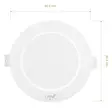 LED-kohdevalaisin PNI D-Light CL2503 3W, upotettava, pyöreä 9 cm, 6400K, 230 V virtalähde, 330 lm, kylmä valkoinen - PNI tuotteet - 5949066543142 - 3