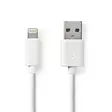 Lightning Kaapeli | USB 2.0 | Apple Lightning 8-Pin | USB-A Uros | 480 Mbps | Niklattu | 1.00 m | Pyöreä | PVC | Valkoinen | Laatikko - Lightning-kaapelit - 5412810288762 - 2