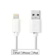 Lightning Kaapeli | USB 2.0 | Apple Lightning 8-Pin | USB-A Uros | 480 Mbps | Niklattu | 2.00 m | Pyöreä | PVC | Valkoinen | Label - Nedis tuotteet - 5412810421022 - 1