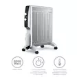 Liikuteltava mikrosähkölämmitin pyörillä 2000W Valkoinen - Lämmitys - 8711902078692 - 1