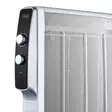 Liikuteltava mikrosähkölämmitin pyörillä 2000W Valkoinen - Lämmitys - 8711902078692 - 40