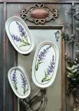 Lilac Värinen Keraaminen Tarjotinsetti (2 kpl) - Tyylikäs ja Kestävä Keittiöväline - 21 x 12 x 2 cm - Astianpesukoneessa Pestävä - Lautaset - 8684283617012 - 3