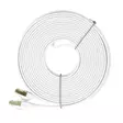 Litteä verkkokaapeli S/STP CAT8 PNI U8100W, 2 x RJ45, 4 paria johtoja, 28AWG, kupari, 40 Gbps, 2000 MHz, 10m, valkoinen - PNI tuotteet - 5949066538582 - 5