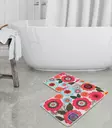 Luxus Kylpyhuonemattosetti (2 kpl), monivärinen, 50 x 60 cm ja 60 x 100 cm, antibakteerinen, liukumaton - Kylpyhuonematot ja kosteantilan matot - 8681875588682 - 3