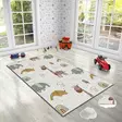 Matto (120 x 180), monivärinen, 120 x 180 cm, kestävä, helppohoitoinen - Suuret ja keskikokoiset matot - 8683743299362 - 4