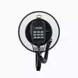 Megafoni | Valikoima avoin kenttä enintään: 1500 m | Maksimi Äänenvoimakkuuden Säätö: 120 dB | Irroitettava Mikrofoni | Sisäänrakennettu sireeni | Bluetooth® | Tallennustoiminnot | USB-toisto | Olkahihna | Musta / Valkoinen - Radiopuhelimet ja megafonit - 5412810455522 - 21