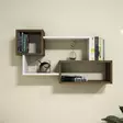 Moderni ja Tyylikäs Valkoinen Pähkinäseinähylly - 100% Melamiinipinnoitettu Lastulevy, 18mm, 90,6x51x20cm, Helppo Asennus - Huonekalut - 8681875147032 - 3
