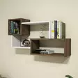 Moderni ja Tyylikäs Valkoinen Pähkinäseinähylly - 100% Melamiinipinnoitettu Lastulevy, 18mm, 90,6x51x20cm, Helppo Asennus - Huonekalut - 8681875147032 - 2
