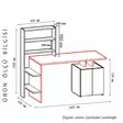 Moderni Opiskelupöytä Valkoinen Antrasiitti 100% Melamiinipinnoitettu 18 mm Paksuus 146,3x73,8x60 cm Kirjahyllyllä - Työpöydät - 8682870728462 - 5