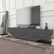 Moderni TV-taso, musta, 100% melamiinipinnoitettu lastulevy, 18mm, 180x30x45cm, tyylikäs ja kestävä säilytysratkaisu - TV-tasot - 8683743124312 - 3