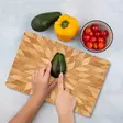 Monivärinen 100% Karkaistu Lasi Leikkuulauta 20x30 cm - Antibakteerinen, Helppo Puhdistaa, Liukumaton Silikonijalat - Keittiötyövälineet - 8684283727872 - 2