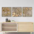 Monivärinen 3-osainen Koristeellinen Canvas-taulu - 100% Puukehys, 30x90 cm, Tuntematon Taiteilija - Taulut ja kehykset - 8681875791662 - 2