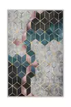 Monivärinen 50x80 cm Antibakteerinen 3D Digitaalipainettu Polyesterimatto - Konepestävä, Liukumaton, 8mm Nukka - Pienet matot ja käytävämatot - 8682870592452 - 1