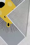 Monivärinen 60x100 cm Antibakteerinen Polyesterimatto - 3D Digipainatus, Konepestävä, Liukumaton PVC-pohja - Pienet matot ja käytävämatot - 8682870641792 - 5