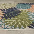 Monivärinen Konepestävä Antibakteerinen Matto 100x150 cm - Puuvilla/Polyesteri, Liukumaton, Konekudottu, 6 mm Paksuus - Suuret ja keskikokoiset matot - 8683743513802 - 6