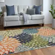 Monivärinen Konepestävä Antibakteerinen Matto 100x150 cm - Puuvilla/Polyesteri, Liukumaton, Konekudottu, 6 mm Paksuus - Suuret ja keskikokoiset matot - 8683743513802 - 3