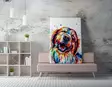 Monivärinen Koristeellinen Canvas-taulu 70x100 cm - Digitaalinen Tulostus, Puukehys 2x3 cm, 50% Puuvilla/Polyesteri - Taulut ja kehykset - 8683342997492 - 3