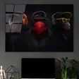 Monivärinen Koristeellinen Karkaistu Lasi Maalaus 70x100 cm - Tyylikäs Seinäkoriste Kotiin ja Toimistoon - Taulut ja kehykset - 8683742112822 - 2