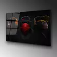 Monivärinen Koristeellinen Karkaistu Lasi Maalaus 70x100 cm - Tyylikäs Seinäkoriste Kotiin ja Toimistoon - Taulut ja kehykset - 8683742112822 - 6