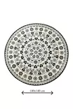 Monivärinen Kylpymatto 140 cm - 100% Polyesteri, Antibakteerinen, Liukumaton, Konepestävä 30°C, 10 mm Nukka - Kylpyhuonematot ja kosteantilan matot - 8681875665802 - 3