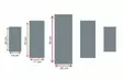 Monivärinen MDF-seinäkoriste 5-osainen - 100% MDF, 3mm paksuus, koko 92x56 cm - Helppo asennus ja kestävä design - Taulut ja kehykset - 8681181235652 - 4