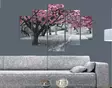 Monivärinen MDF-seinäkoriste 5-osainen - 100% MDF, 3mm paksuus, koko 92x56 cm - Helppo asennus ja kestävä design - Taulut ja kehykset - 8681181235652 - 3