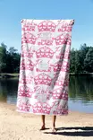 Monivärinen Rantapyyhe 90x150 cm - Ylellinen Mukavuus ja Kestävä Mikrokuitukangas 70% Polyesteri 30% Polyamidi - Pyyhkeet ja kylpytakit - 8684282666332 - 4
