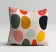Monivärinen Tyynynpäällinen 3 kpl - 43x43 cm - 50% Puuvilla, 50% Polyesteri - Konepestävä ja Silityskelpoinen - Koristetyynyt - 8684283661152 - 3