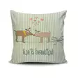 Monivärinen Tyynynpäällinen 43x43 cm - 50% Puuvilla, 50% Polyesteri, Konepestävä 40 °C, Piilovetoketju - Koristetyynyt - 8681181739402 - 1