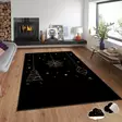 Monivärinen Velvet-matto 120x180 cm - 100% Polyesteri, Konepestävä, Liukumaton, Digitaalinen Painatus, Helppohoitoinen - Suuret ja keskikokoiset matot - 8683342367202 - 2