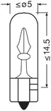 Osram 1,2W lasikantalamppu - Ajovalot ja polttimot - 4062172395762 - 3