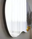 Peili, musta, 40 cm leveä ja 72 cm korkea, ekologinen, kestävä - Peilit - 8683743822652 - 5