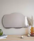 Peili, musta, 40 cm leveä ja 72 cm korkea, ekologinen, kestävä - Peilit - 8683743822652 - 3