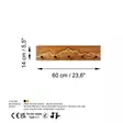 Puinen Seinäkoukku, Pähkinä/Natural, 60x14x5 cm, 50% Puu/50% Metalli, Tyylikäs ja Kestävä Säilytysratkaisu - Naulakot - 8684282463382 - 7